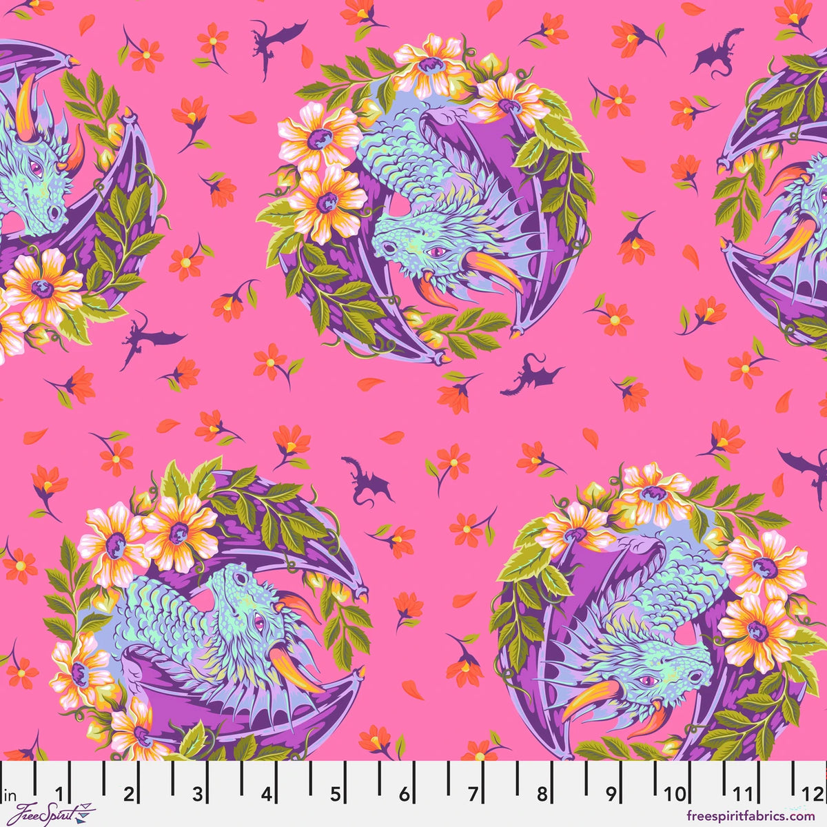 Dragon Ball She - Sugar Plum - Legendary quilting cotton by Tula Pink