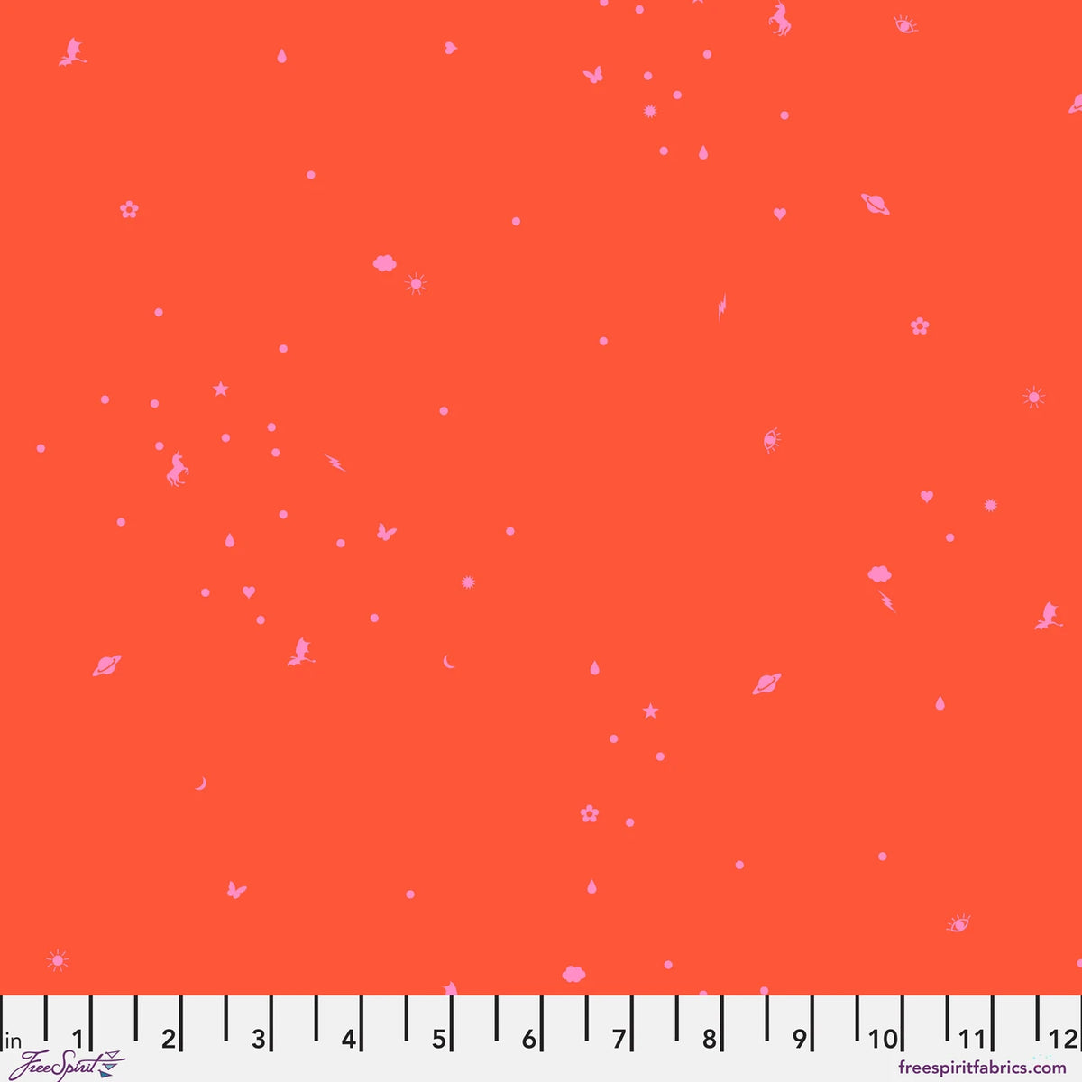Charmed - Vermilion - Legendary quilting cotton by Tula Pink